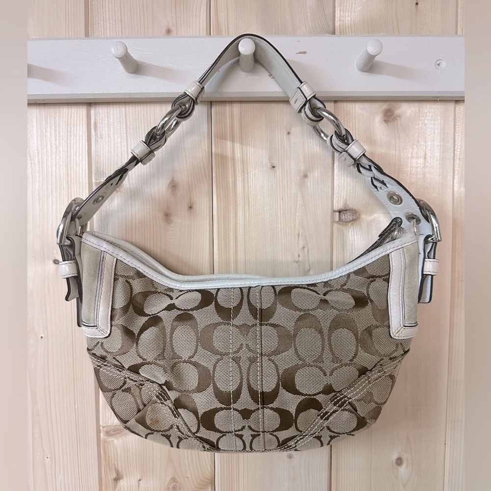 Coach Mini Shoulder Purse Bag Neutral